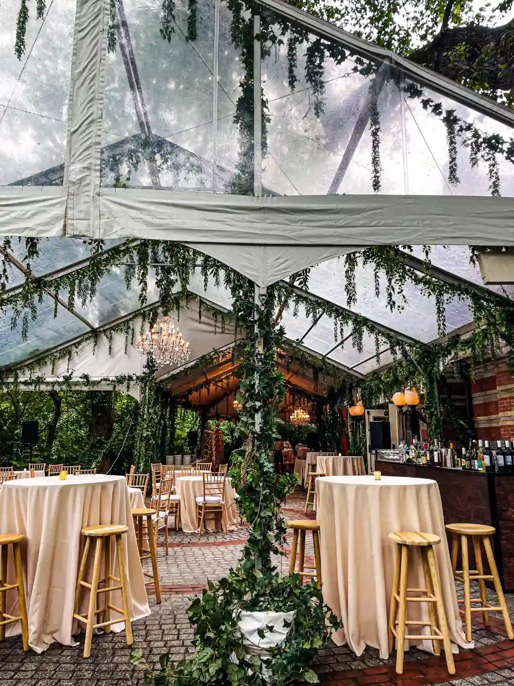 Espaço para eventos decorado